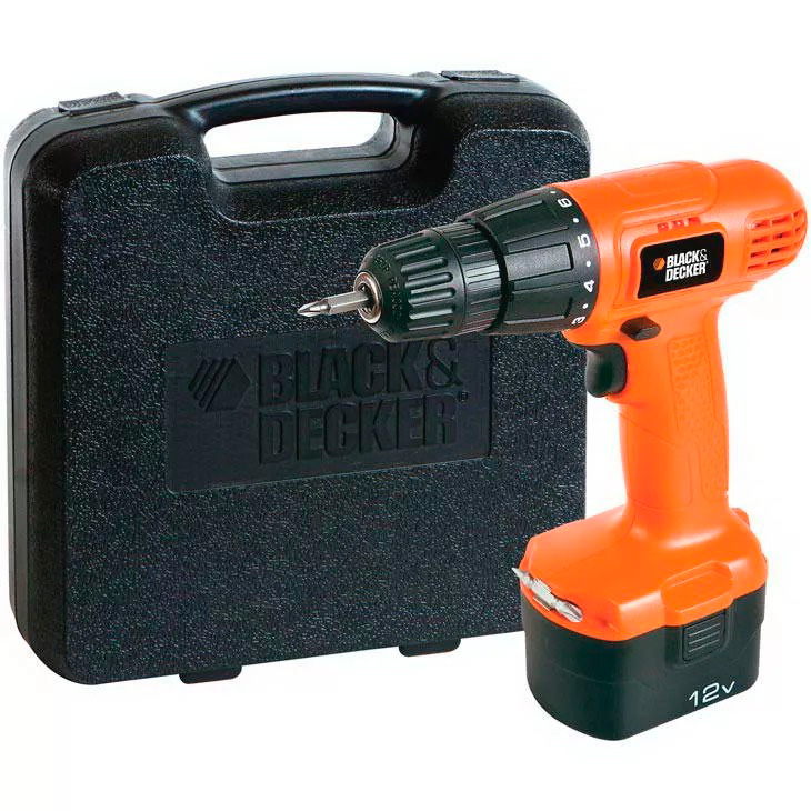 Parafusadeira e Furadeira 3/8 Pol. 12V Bivolt com Maleta Black and Decker